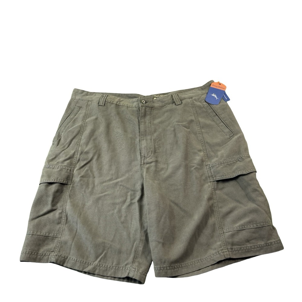 Tommy Bahama Green Tencel Cotton Cargo Mens Short Size 40 NWT